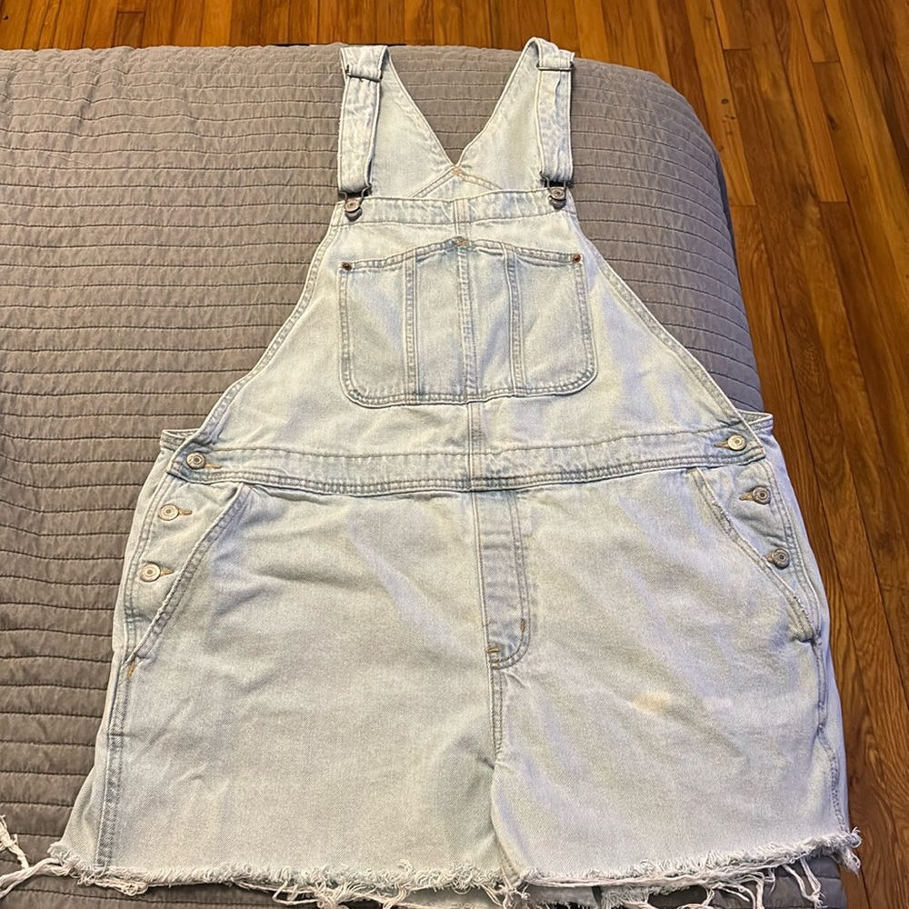 Jean Short Overalls